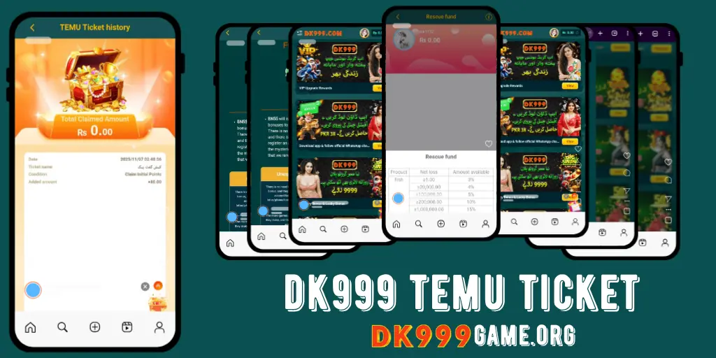 dk999game temu ticket